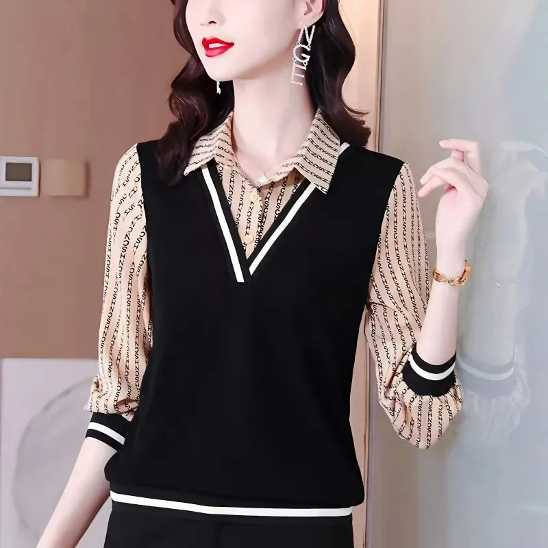 Нижняя рубашка в западном стиле женское новое пальто 2025 года модная блузка с