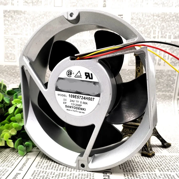 

New original 109E5724H507 17251 24V 0.58A 17cm 3-wire aluminum frame cooling fan