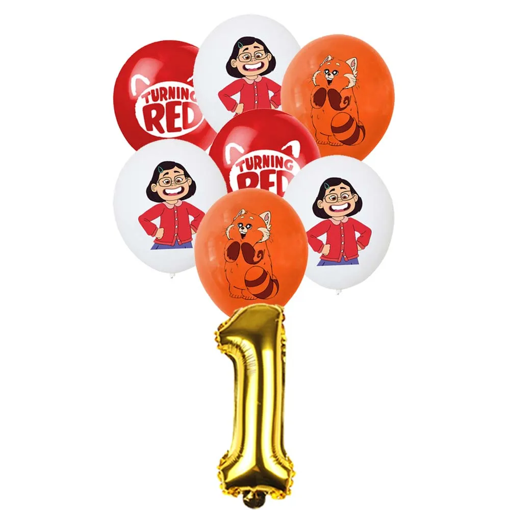 

Красный латексный воздушный шар Disney, украшение для дня рождения, детские товары для вечевечерние, модный подарок для девочек