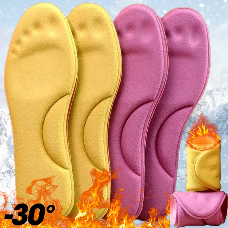 Thermal Insoles Feet Massage Memory Foam Insoles Winter Warm Soft Self-heated Thicken Sport Shoes Insole Pad for Outdoor Warmer images - 6