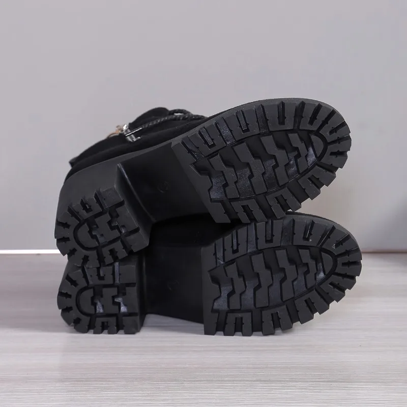 Женские ботинки на молнии сбоку модные современные со шнуровкой спереди женские