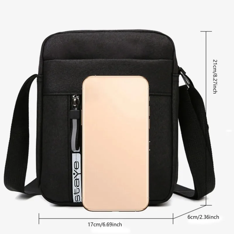 Мужская сумка через плечо на одно повседневный кошелек многофункциональная