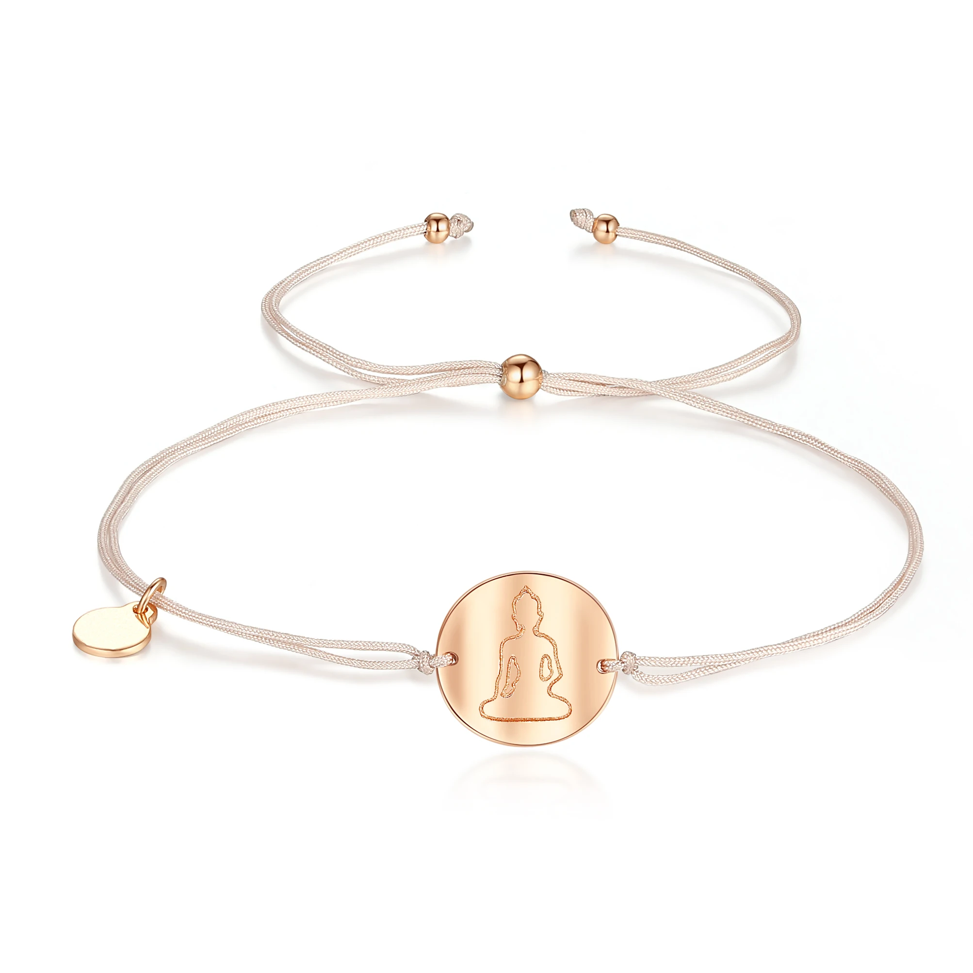 Женский браслет на веревке KALETINE ручной работы из стерлингового серебра 925 пробы с