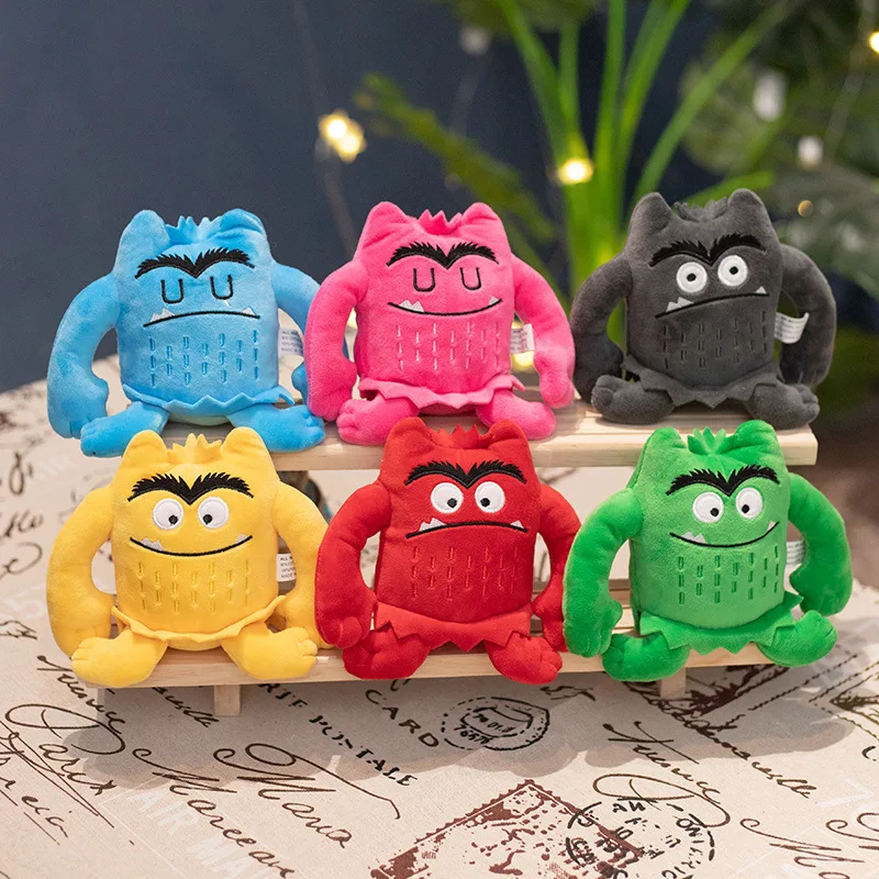 The Color Monster Plush Doll Toy Party Favors Decor Kids Baby Appease Emotions Plush Stuffed Toy For Children Best Gifts 15cm