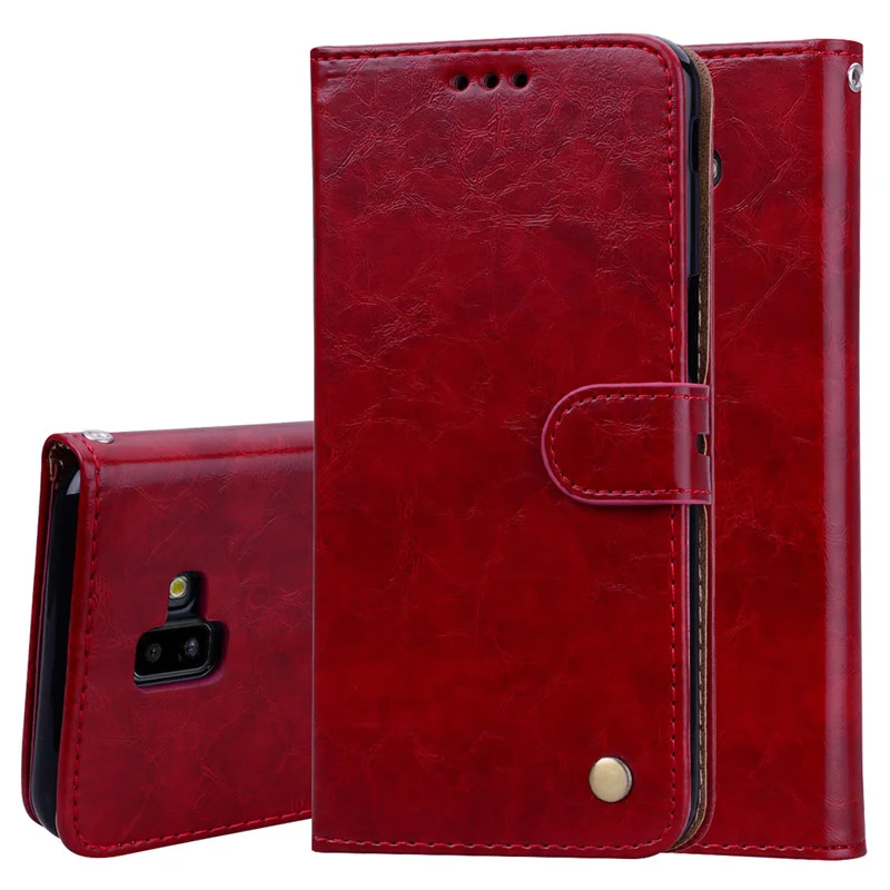 Чехол для Samsung Galaxy J6 Plus флип-чехол из искусственной кожи телефона 2018 J610F J610 SM-J610F