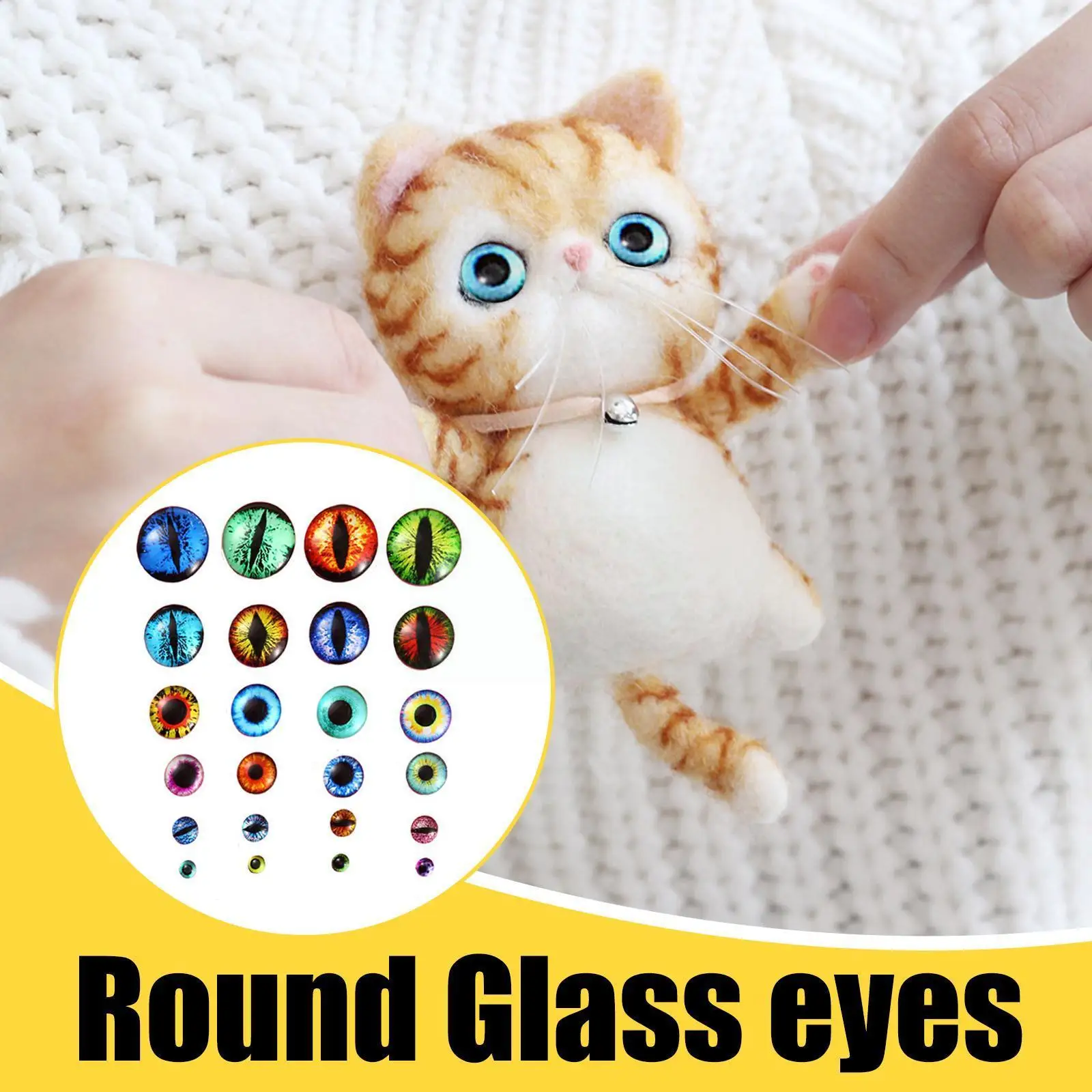 

5 8 12 15 18 22mm 1Pair Random Dragon Eyes Round Glass Jewelry Domed Dolls Flatback Photo Pendant Eyes Cabochon Dragon Sett G1K0