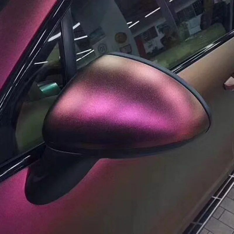 Wrapmaster хамелеон матовая Алмазная ночная коричневая красная автомобильная