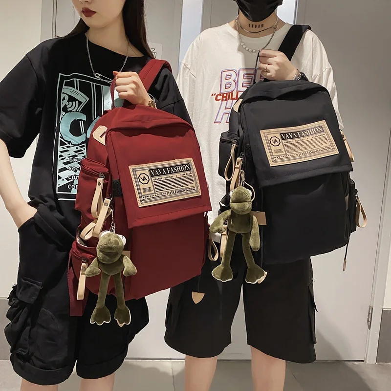 

Qyahlybz boys schoolbag male college students large capacity backpack female travel backpack computer shoulder bag