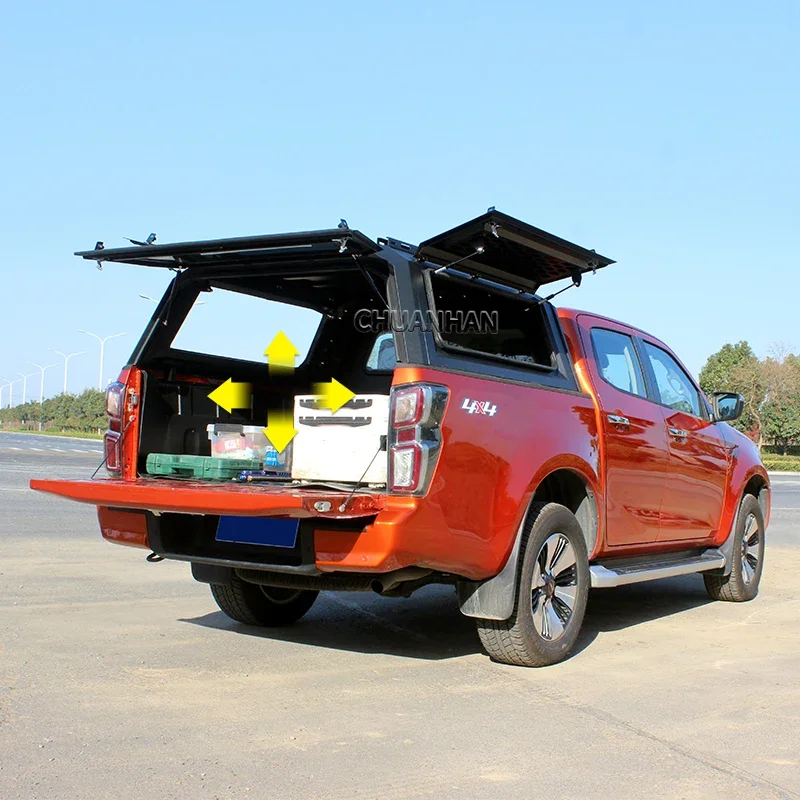 4x4 водонепроницаемый 8 футов стальной пикап с жестким верхом навес для кемпера и