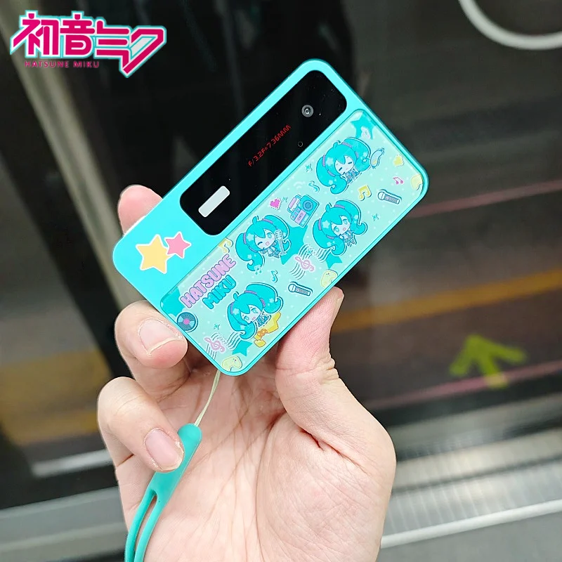Фото Цифровая камера Hatsune Miku CCD 600 мАч, мультяшная аниме-фигурка, периферийное устройство Miku, подарки на день рождения для детей, предзаказ №1