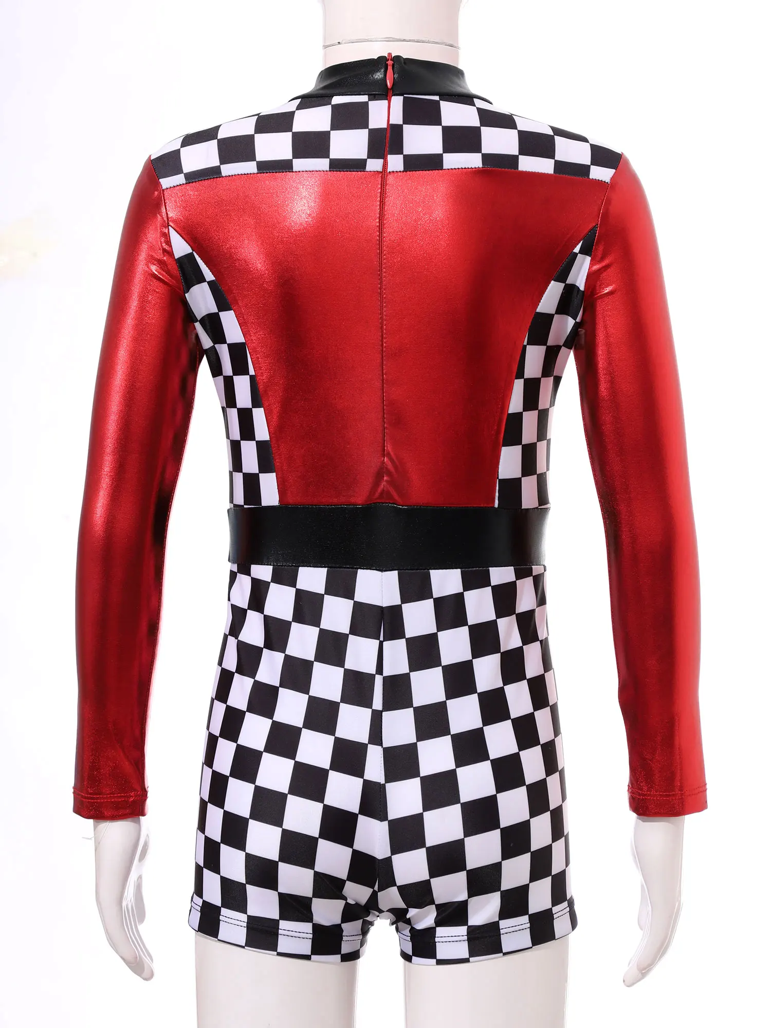 Костюм гоночный для вождения автомобиля короткое платье унитарда детское с