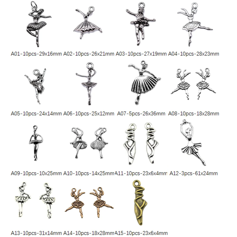 

Балетные Подвески для изготовления ювелирных изделий, аксессуары для декора «сделай сам»