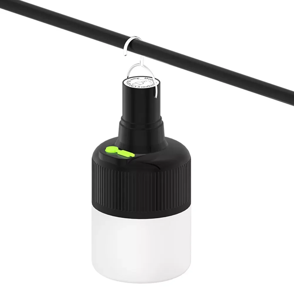 

Portable LED Tent Light Lantern Outdoor Bulb USB Rechargeable with Hook BBQ Camping Hanging Emergency Night Lamp Working Torch