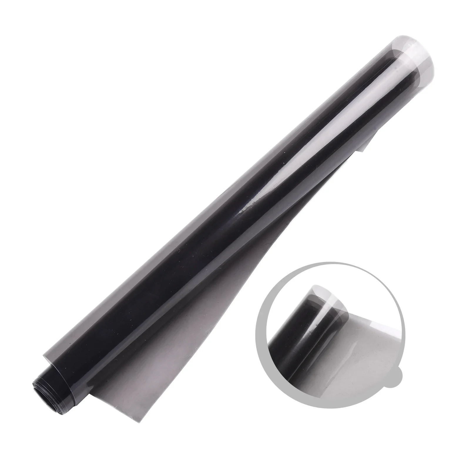 Глянцевая прозрачная светло-черная дымовая пленка из ПВХ оттенок 30x100 см