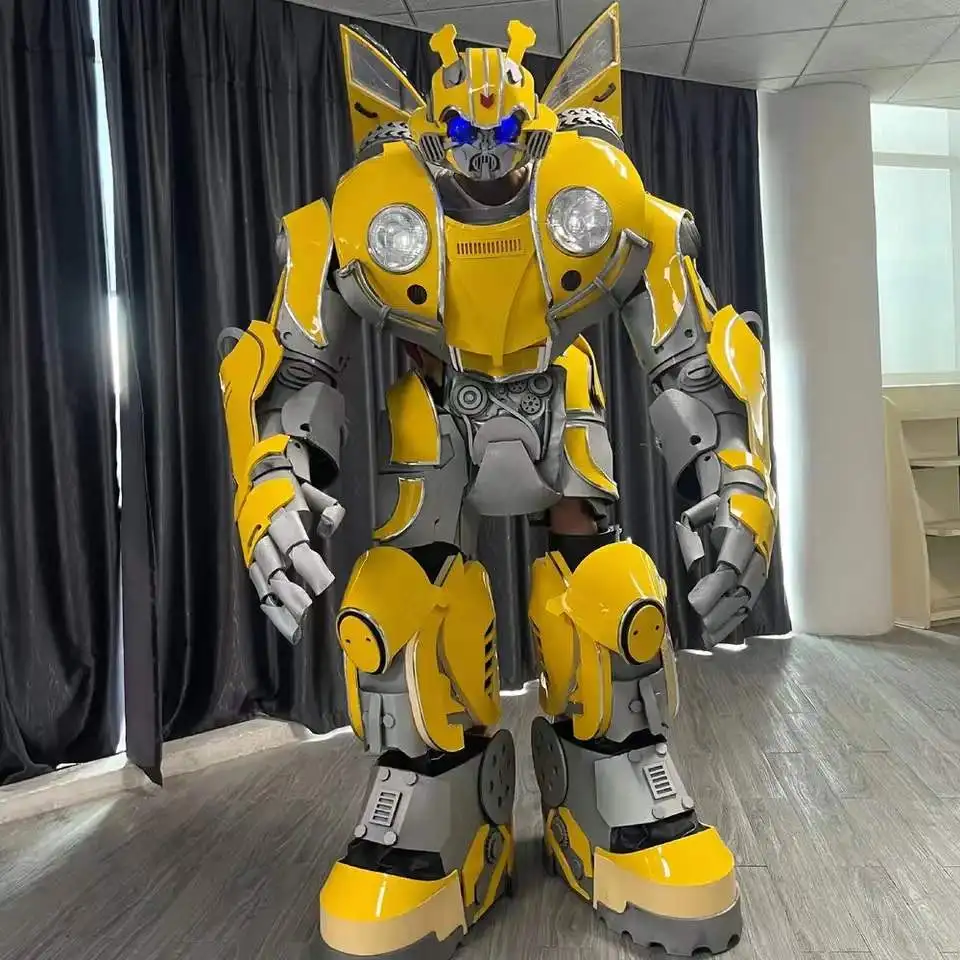 

Show Cos Performance Props 2.5 Meters Transformers Bumblebee 1:1 Real Life Wearables Robot Costume