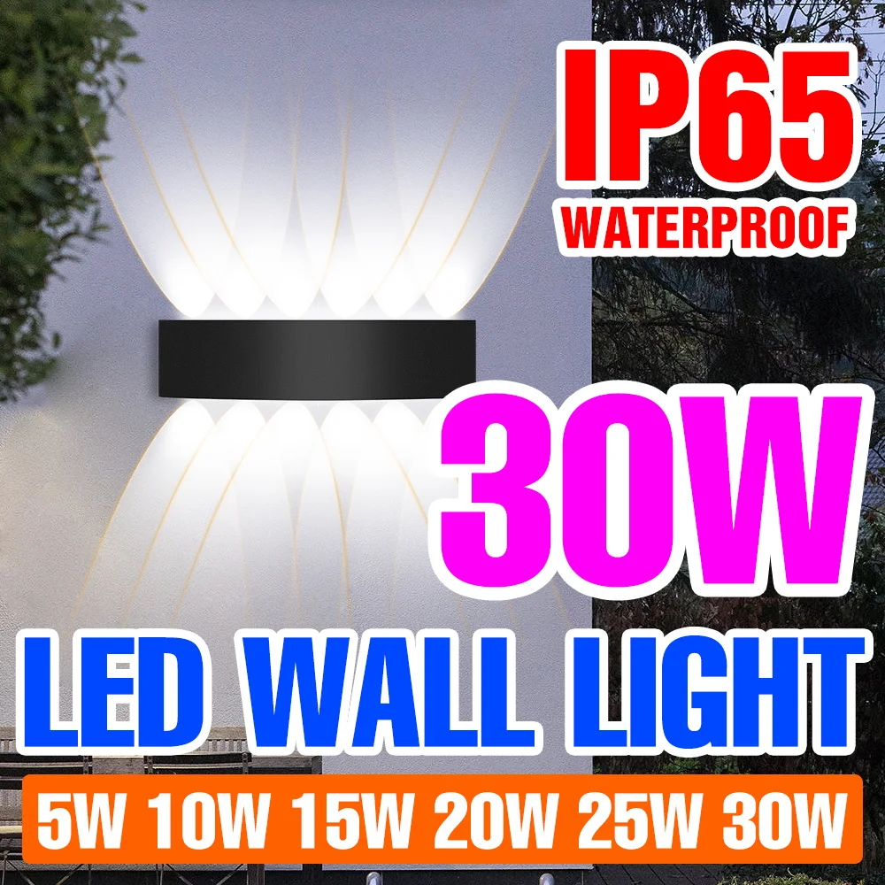 

30W Wall Lights Led Stairs Indoor 25W Modern Wall Lamp AC85-265V Waterproof IP65 Garden Decoration Lighting Home Wall Lighting