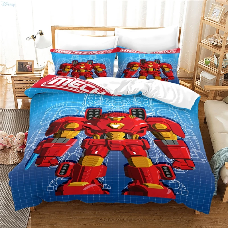

The Avengers Fighter Armor Printed Bedding Set 3d Duvet Cover Set with Pillowcase 2/3pcs Bedclothes Twin Full Queen King Size
