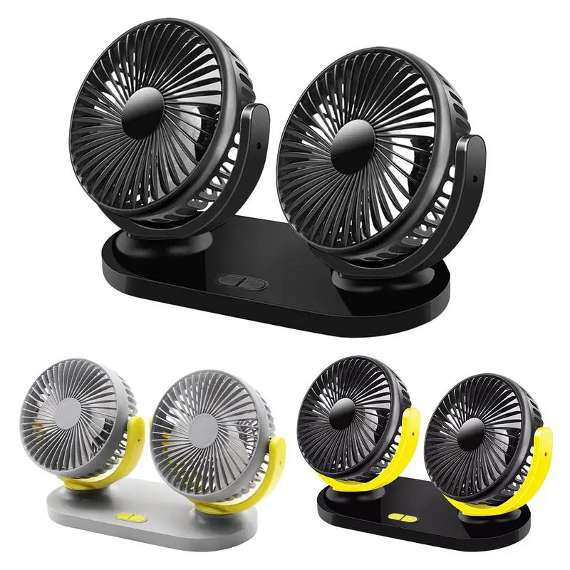

Автомобильный USB-вентилятор, настольный мощный 3-скоростной Электрический вентилятор с двойной головкой, автомобильный усилитель, Охлаждаю...