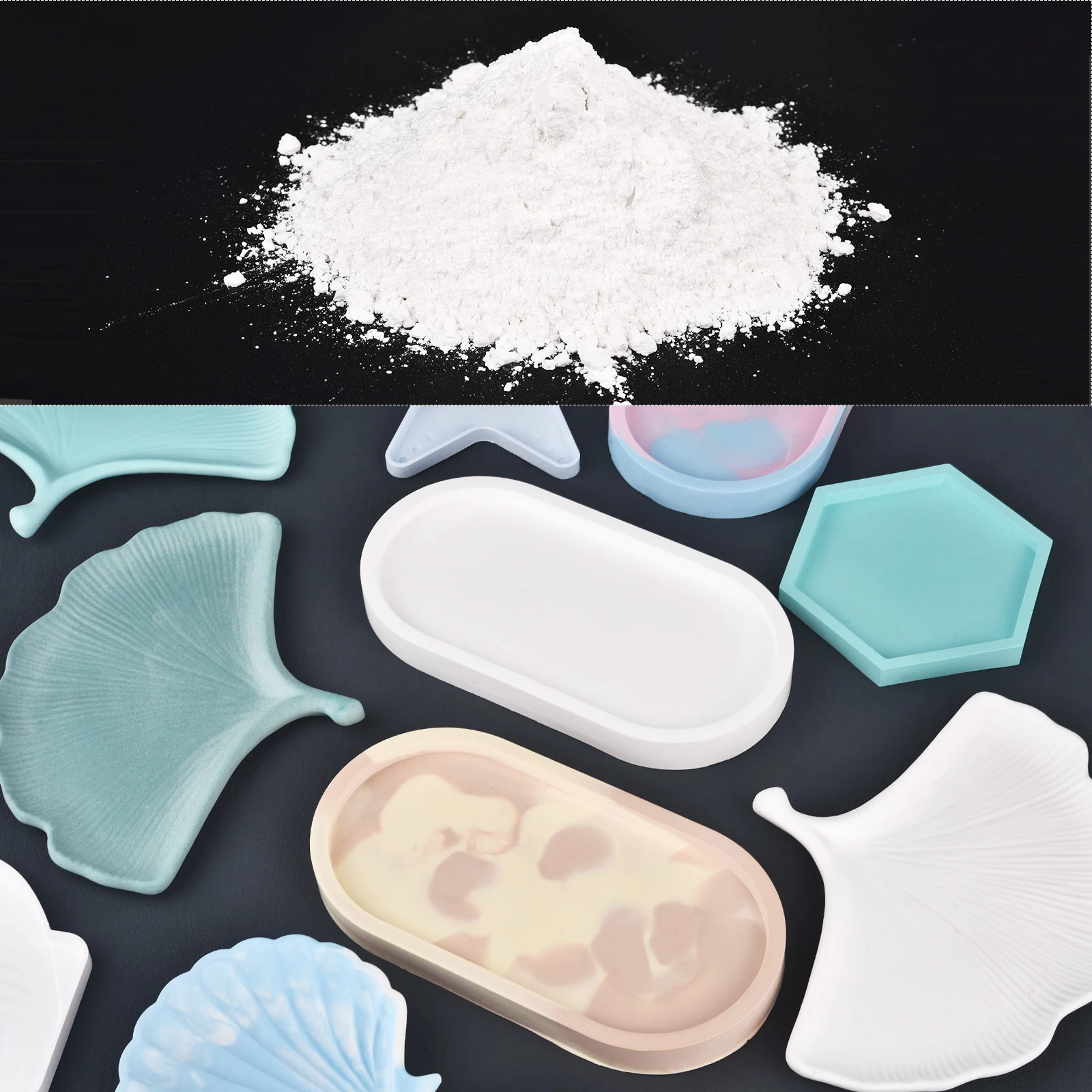 

100/140/200/500/1000 г белый гипсовый порошок высокой плотности для смолы, форма для ароматерапии, гипсовый порошок, аксессуары для изготовления юве...