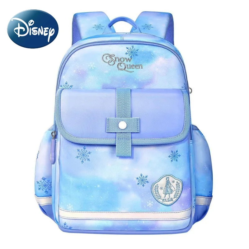 Disney 2022 New Fashion Frozen Backpack To Reduce The Burden and Breathable 1-6 Grade Schoolbags for Primary School Students