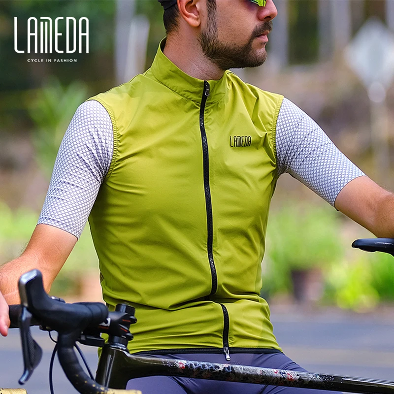 

New LAMEDA Windproof Cycling Vest Bicycle Windbreaker MTB Road Bike Vests For Men Women Camiseta Interior Ciclismo