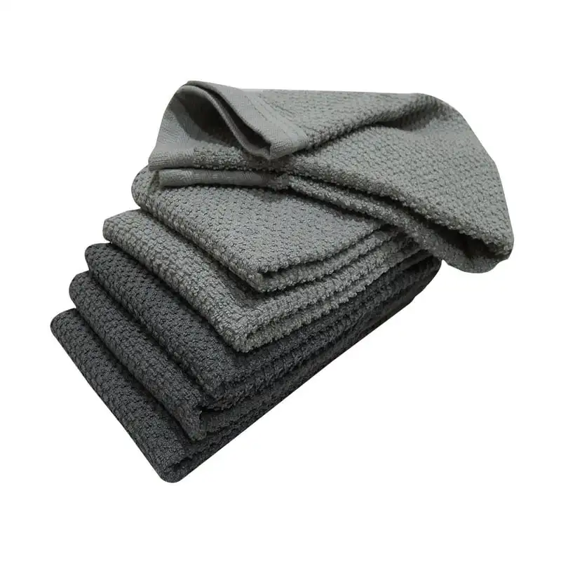 

Bar Mop Kitchen Towel Set, Solid Grey