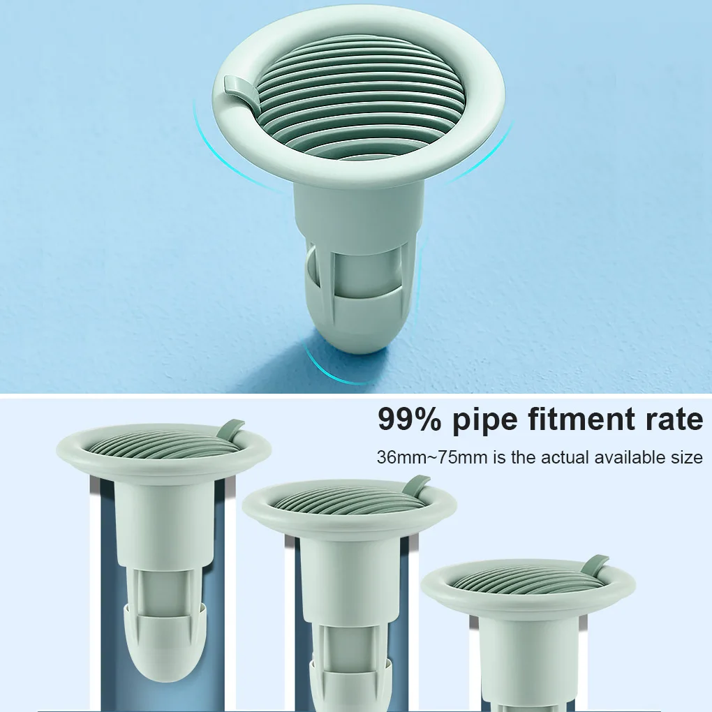 

Bathroom One-way Floor Drain Anti-backflow Filter, Anti-odor Insect Proof Drainage Insert Strainer