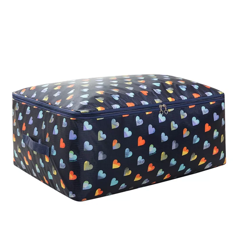

Floral Quilt Storage Box Under Bed Storage Organizer Blanket Storage Bag Zipper Package Case Clothes Box Home Save Space Divider