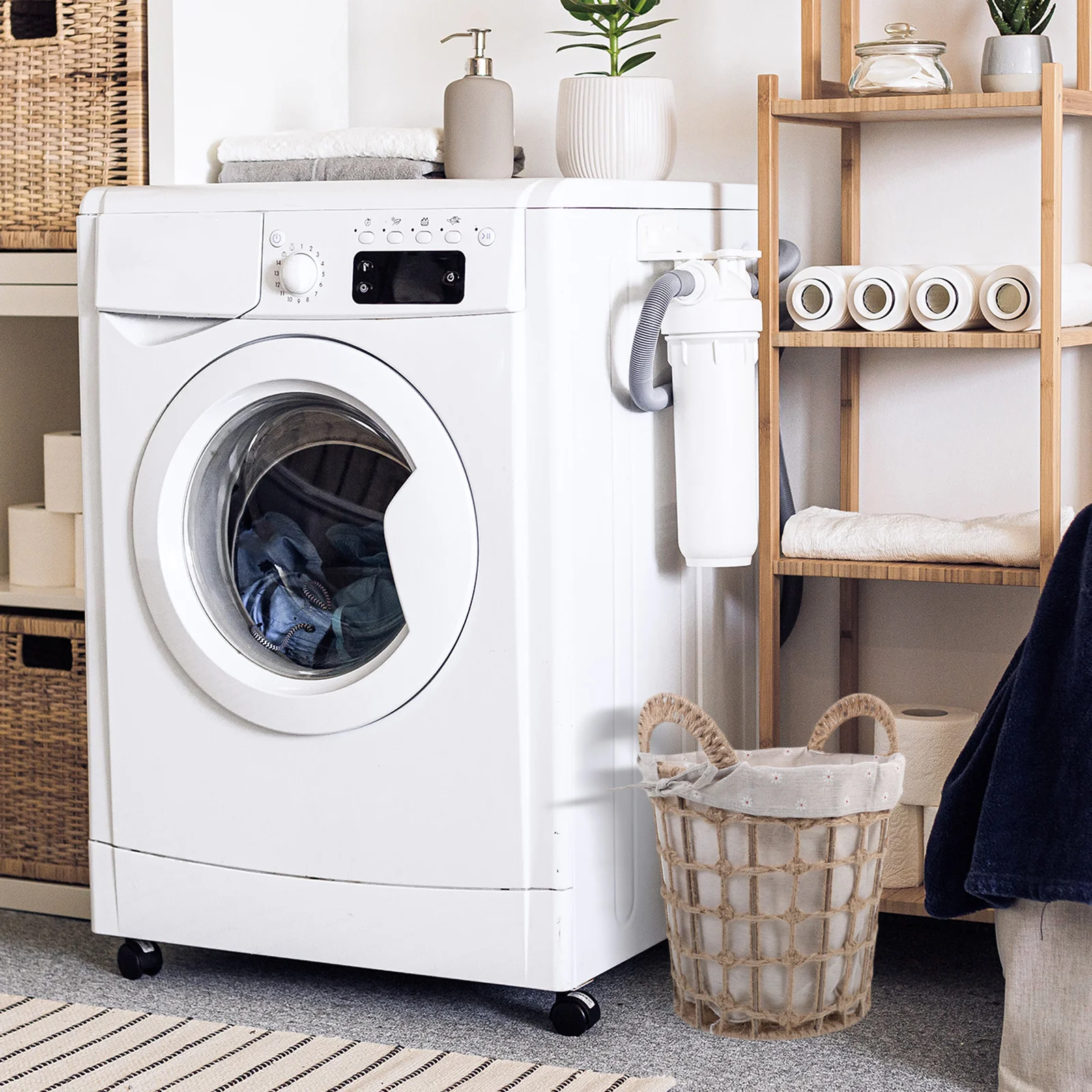 Тканая корзина для белья практичный органайзер хранения грязной одежды Contianer