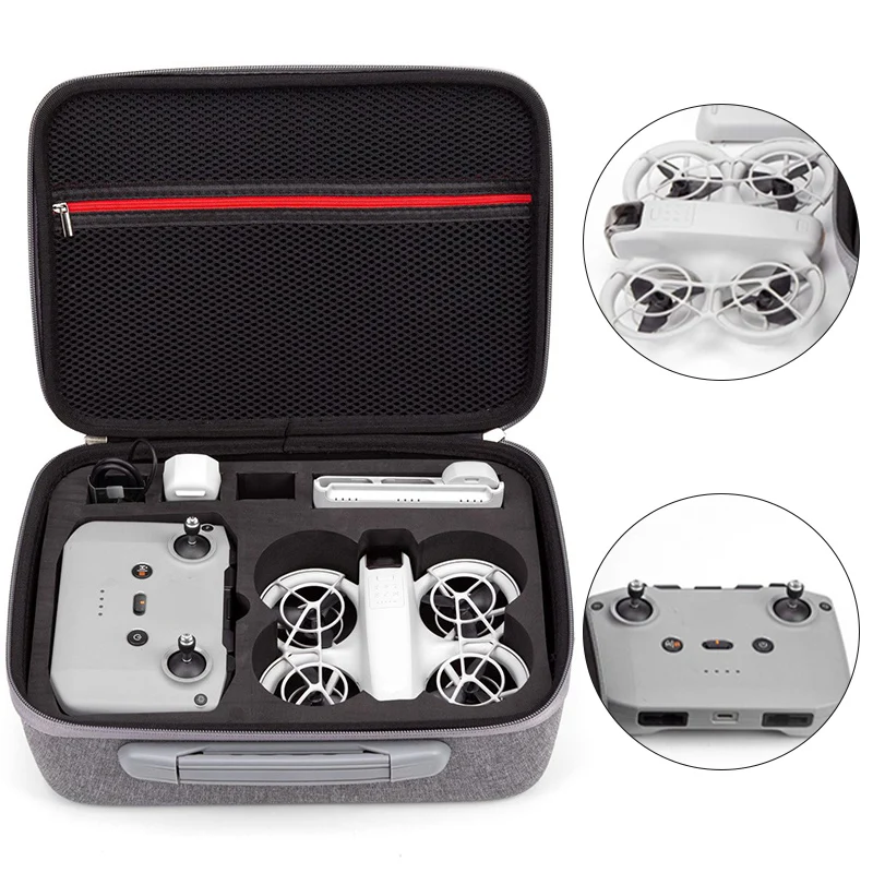 Противоударная портативная Жесткая Сумка для хранения дрона Neo grey Black: защищает