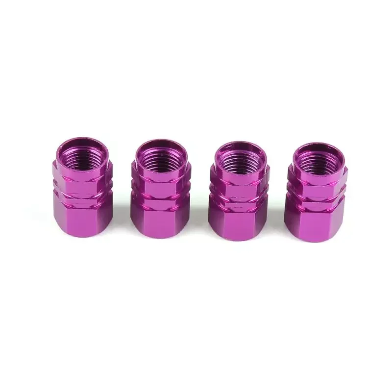 

AUTO PARTS 4Pcs Car Bicycle Motorcycle Stem Cover Hexagonal Tyre Wheel Ventil Valve Caps Wheel Tyre Tire Air Aluminum Alloy Valv