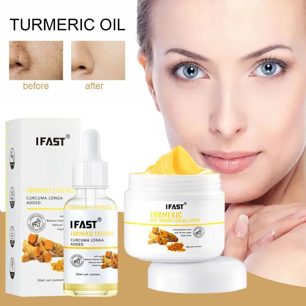 

Turmeric Essence Cream Firming Skin Anti-wrinkle Hydrating Moisturizing Refreshing Oil Control And Exfoliating Face Care Product