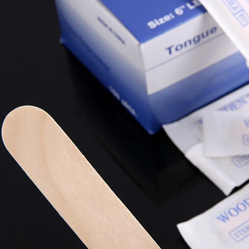 100 шт. одноразовые шпатели для удаления волос |