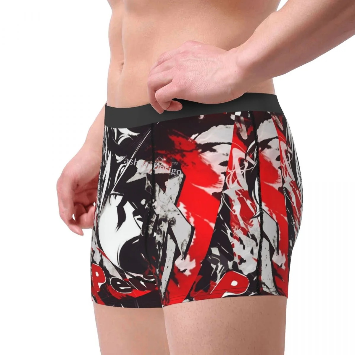 Persona 5 Morgana Game The Side Face Underpants Homme Panties Man Underwear Sexy Shorts Boxer Briefs images - 2