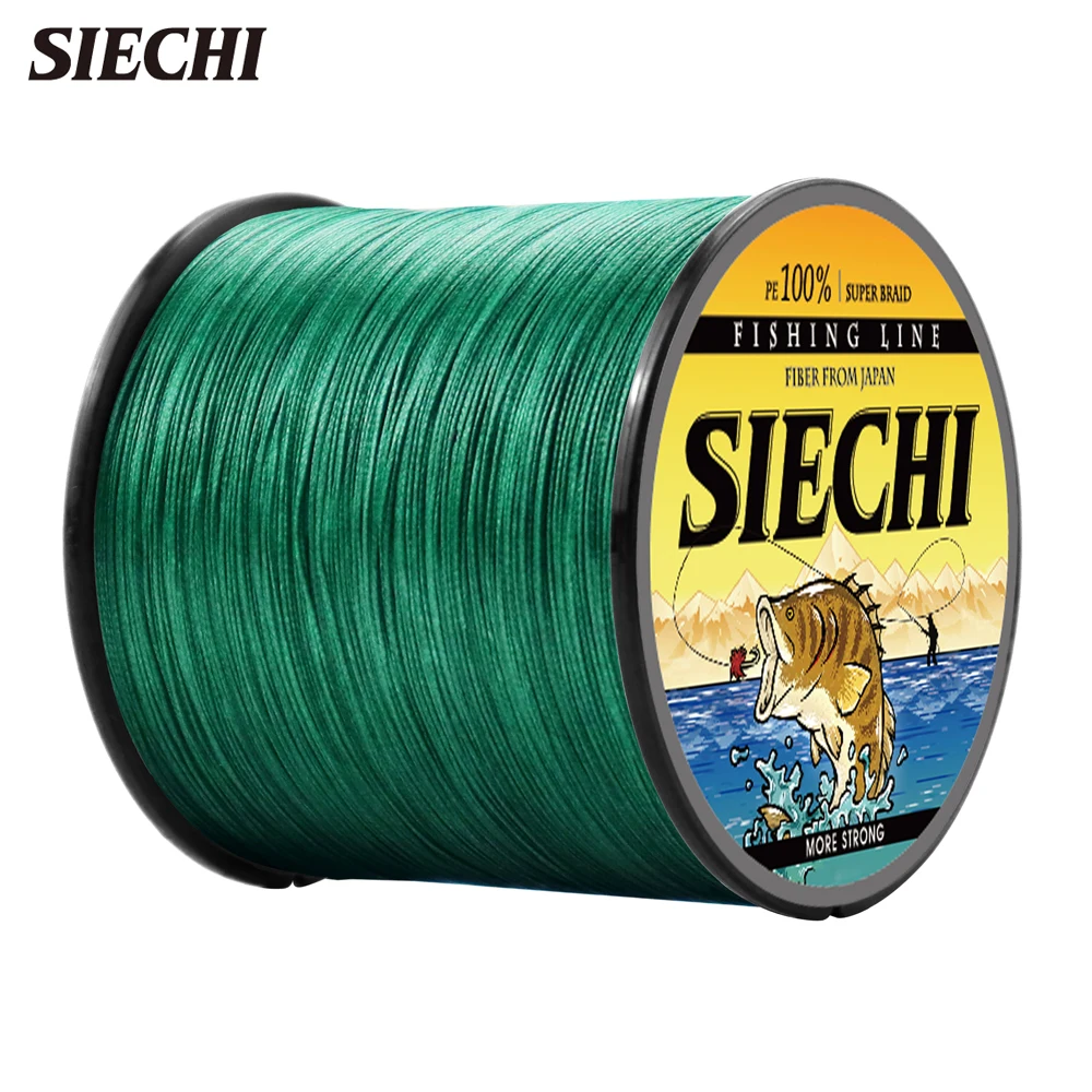 

Рыболовная леска SIECHI, 8 плетеных нитей, 20-88 фунтов, 300 м, 500 м, 1000 м