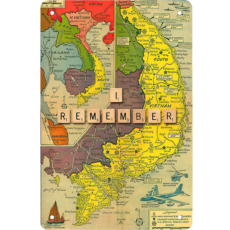 Карта вьетнама во время вьетнамской войны