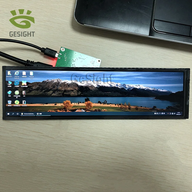 Estatísticas Secundárias Monitor de Tela 8.8 Polegada Lcd Painel de Exibição 1920×480 Resolução para pc Framboesa