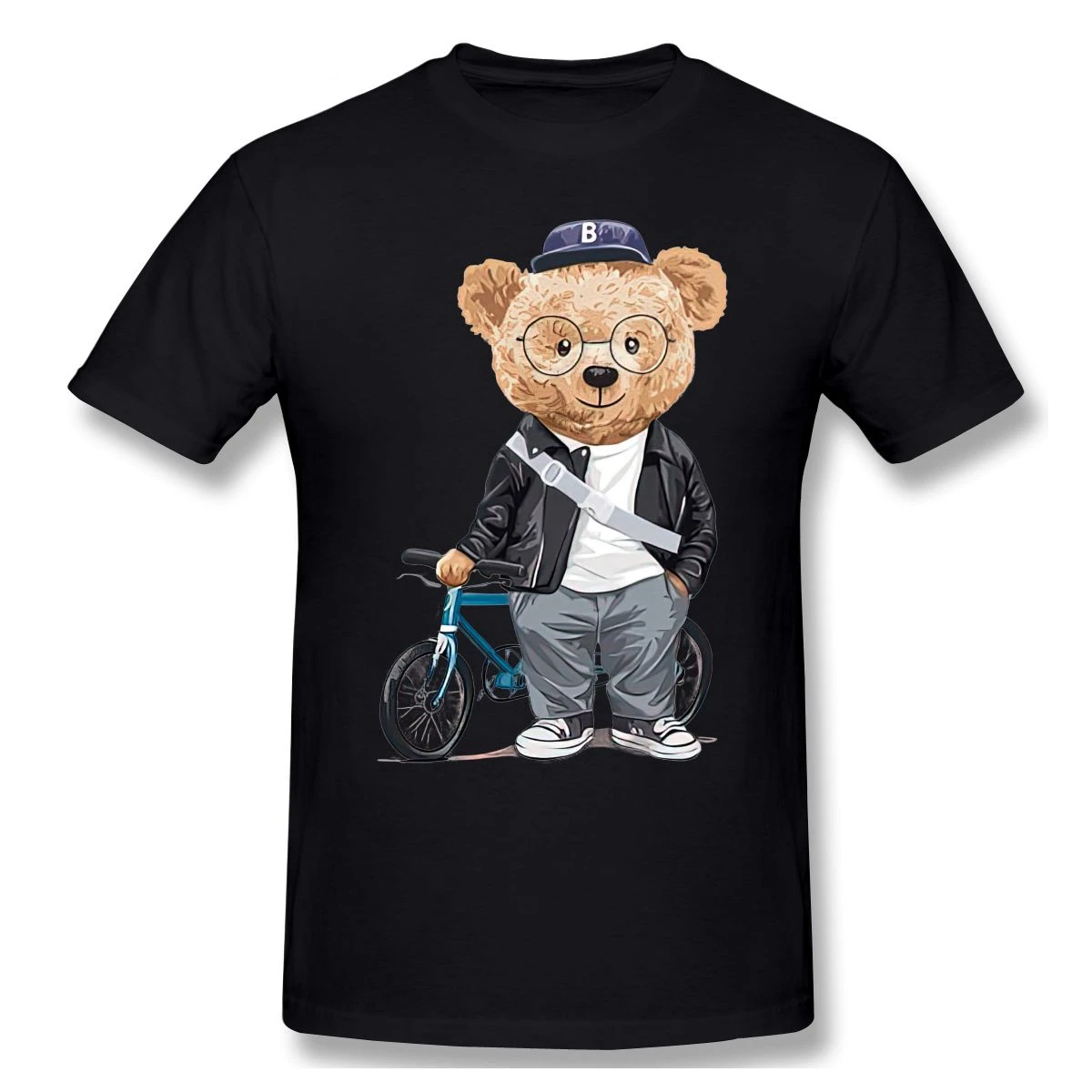 

Cycling Teddy Bear T shirt Harajuku T-shirt Graphics Tshirt Brands Tee Top