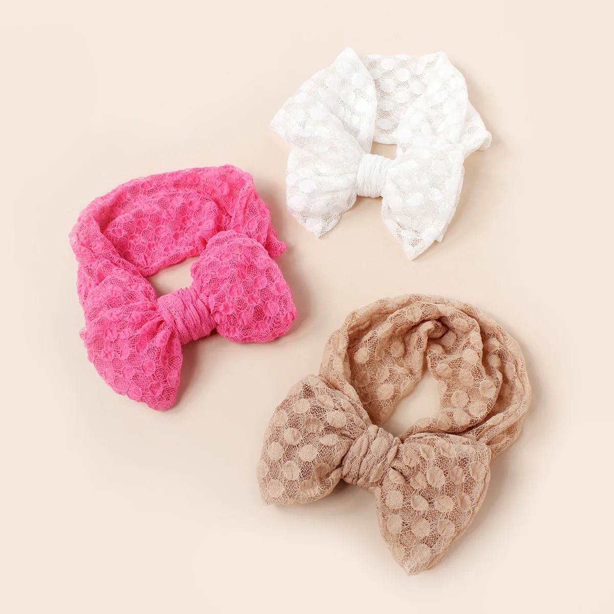 

Lovely Newborn Baby Headband For Girls Elastic Knit Children Turban Baby Bows Soft Nylon Kids Headwear Hair Accessories