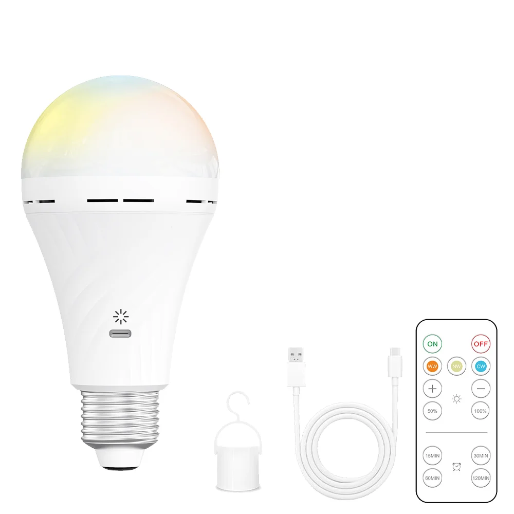 

USB-реchargeable LED лампа E27 YSR-CGD-RGB