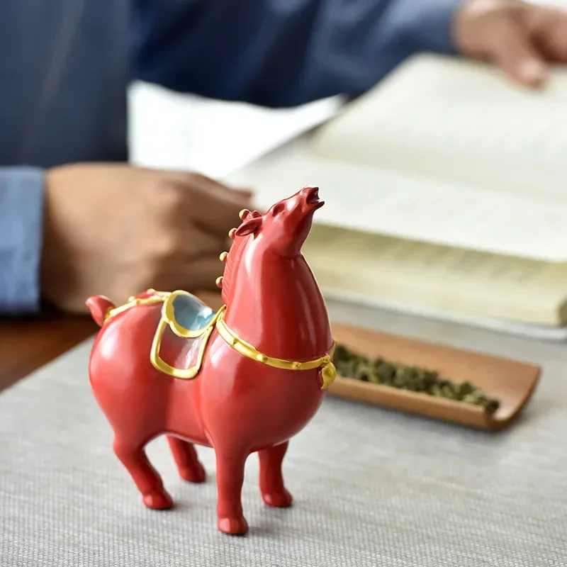 Lucky Mascot Tangma керамический орнамент для офиса гостиной спальни рабочего стола