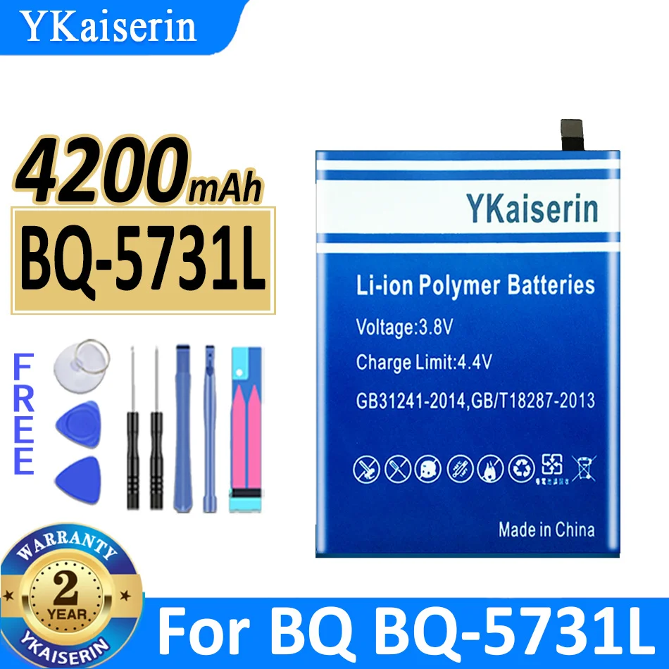 

4200mAh YKaiserin Battery BQ5731L For BQ BQ-5731L Mobile Phone Batteries