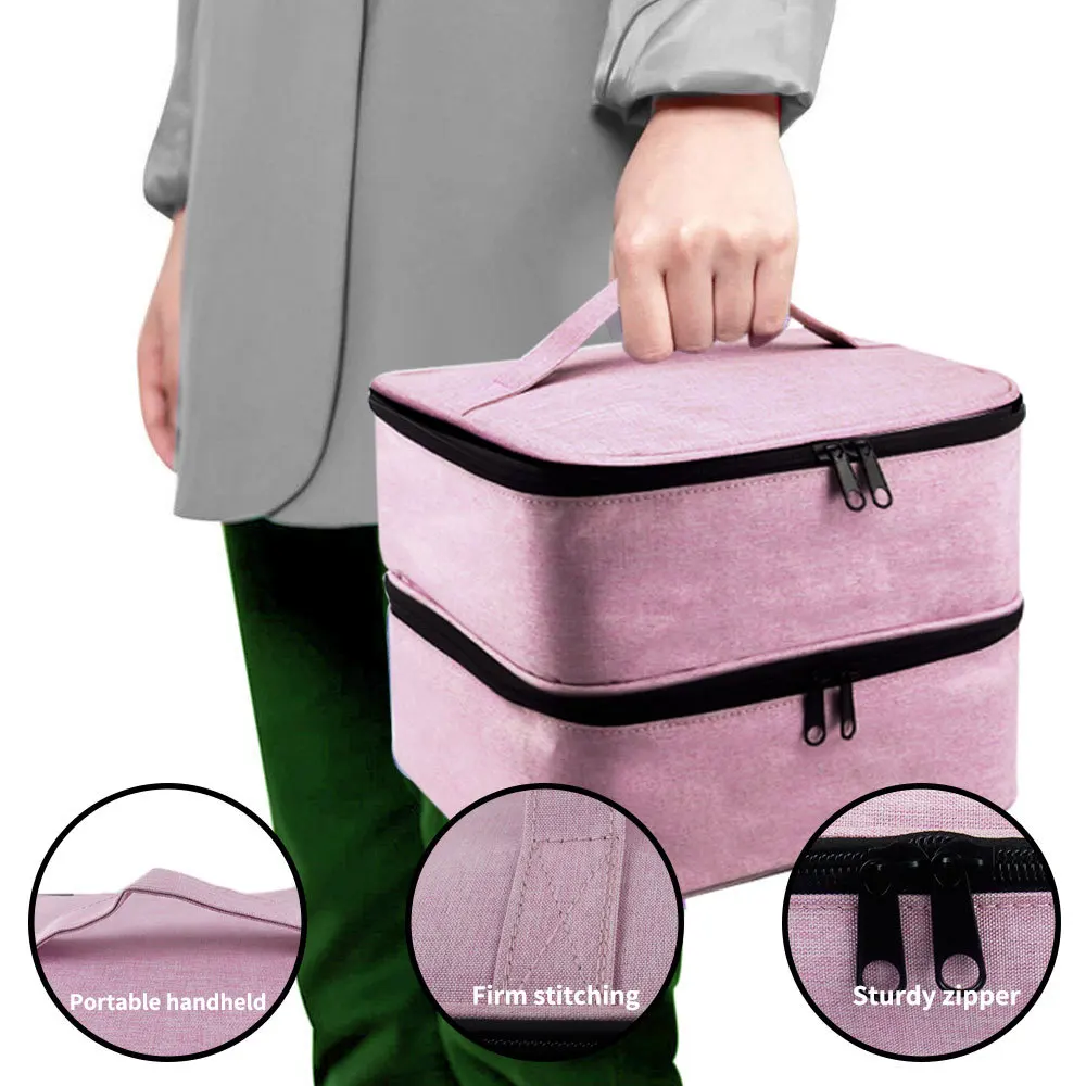 

The new nail polish carrying case holds 30 bottles of Nail Polishh Storage Bag