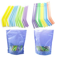dental 250 pcs disposable nozzles tips for dentist lab triple air water syringe 3 way syringe transparent color tips tools