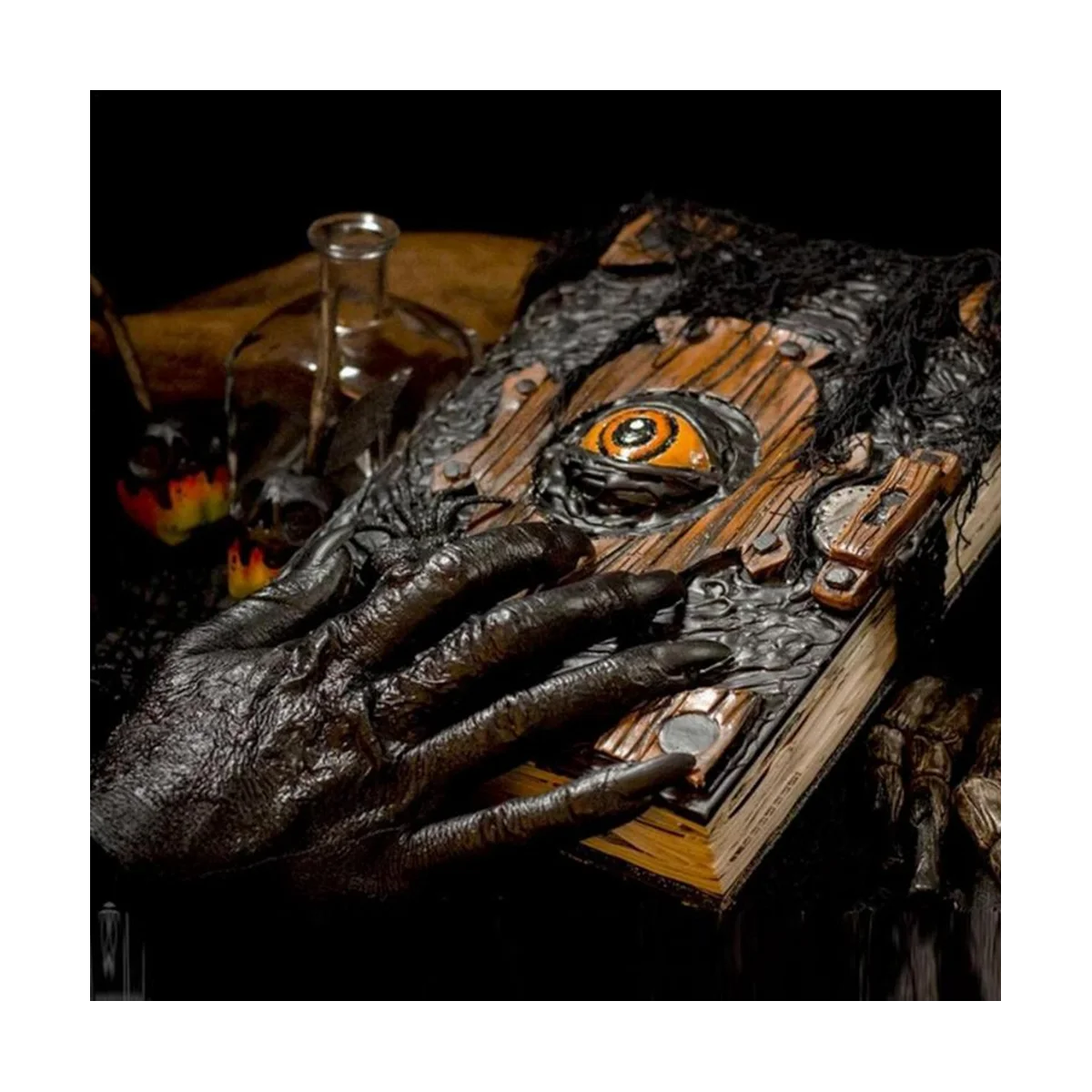 Книга Хэллоуина Декор Реалистичная книга Некрономикон украшение ведьмы ручная