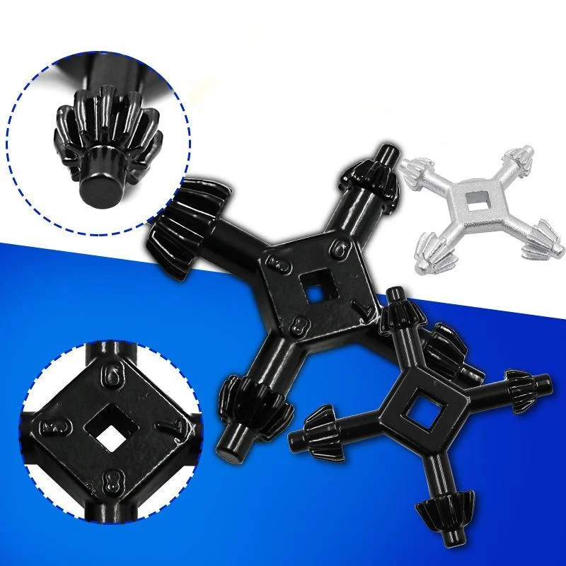 

20Pcs Four in One Electric Hand Drill Key Drill Chuck Wrench Pistol Drill Wrench Key Electric Accessories Four Head Key Wrench