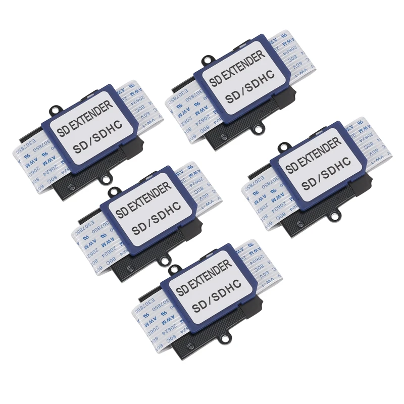 

NEW-5PCS SD To SD Card Extension Cable Card Read Adapter Flexible Extender Micro-SD Extender Cord Linker Cable 10Cm