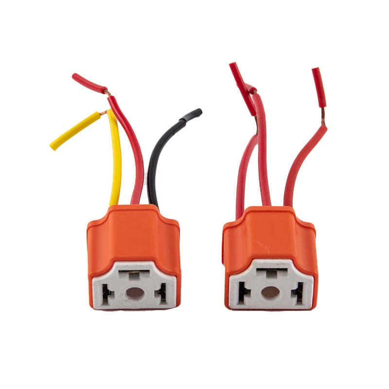 

H4 Ceramic Three-plug Headlight Socket Lamp Socket Bulb Socket Flasher Socket