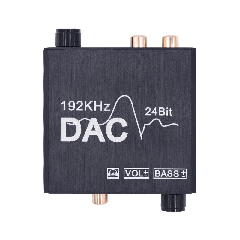 24bit DAC Digital To Analog R/L Audio Converter Optical Toslink SPDIF Coaxial To RCA 3.5mm Jack Adapter Support PCM /LPCM enlarge