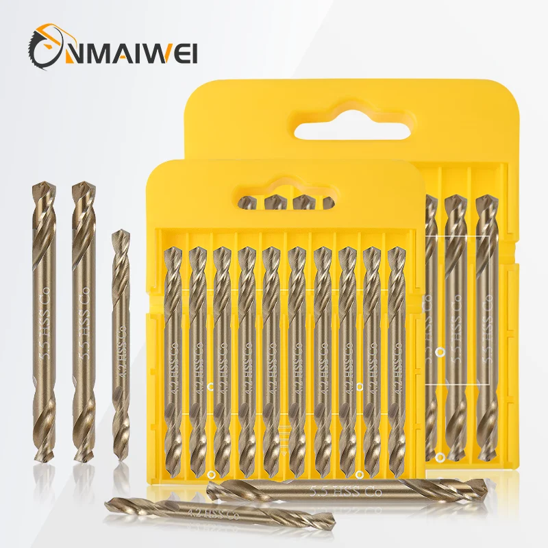 

Сверла Onmaiwei спиральные двусторонние из нержавеющей стали 3,0-6,0 мм